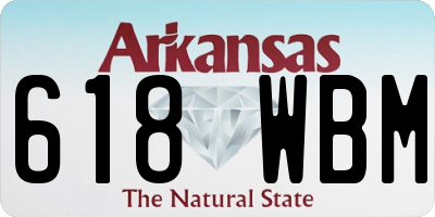 AR license plate 618WBM