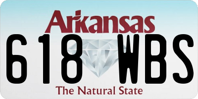 AR license plate 618WBS