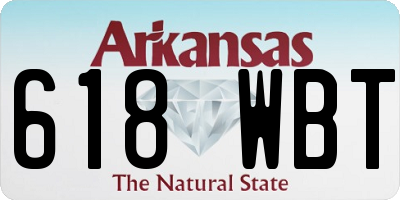 AR license plate 618WBT