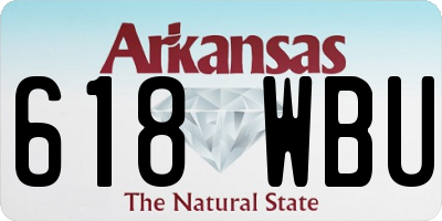 AR license plate 618WBU