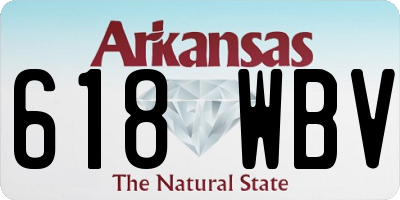 AR license plate 618WBV