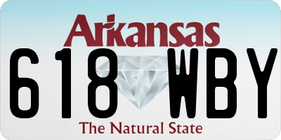 AR license plate 618WBY