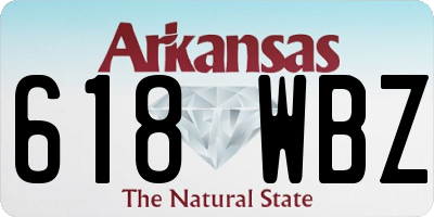 AR license plate 618WBZ