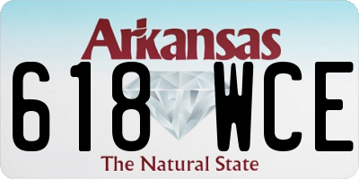 AR license plate 618WCE