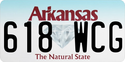 AR license plate 618WCG