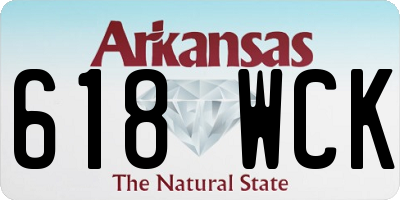 AR license plate 618WCK