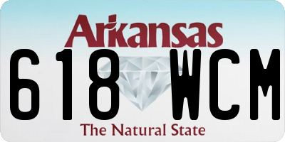 AR license plate 618WCM