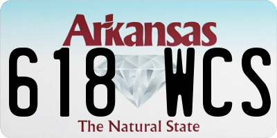 AR license plate 618WCS