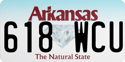 AR license plate 618WCU