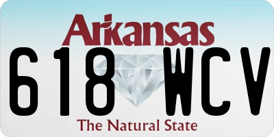 AR license plate 618WCV