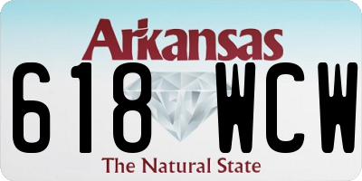 AR license plate 618WCW