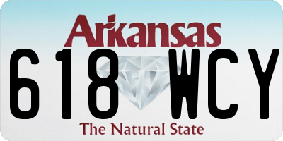 AR license plate 618WCY