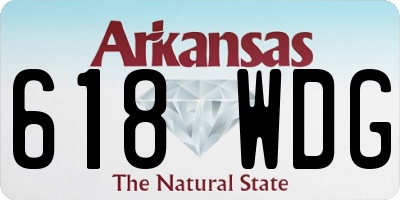 AR license plate 618WDG