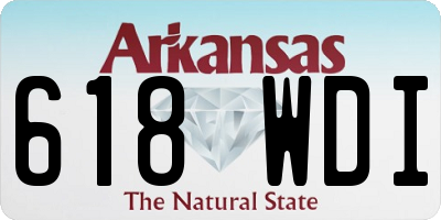 AR license plate 618WDI