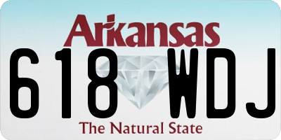 AR license plate 618WDJ