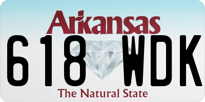AR license plate 618WDK