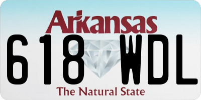 AR license plate 618WDL