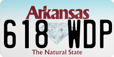 AR license plate 618WDP