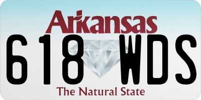 AR license plate 618WDS
