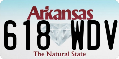 AR license plate 618WDV