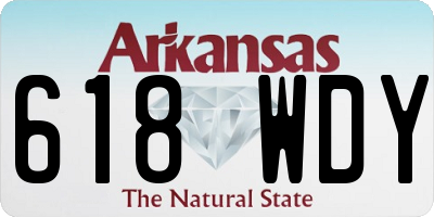 AR license plate 618WDY