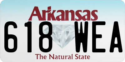 AR license plate 618WEA
