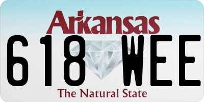AR license plate 618WEE