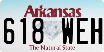 AR license plate 618WEH