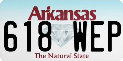 AR license plate 618WEP