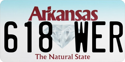 AR license plate 618WER