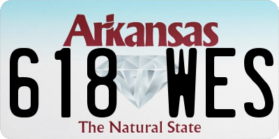 AR license plate 618WES