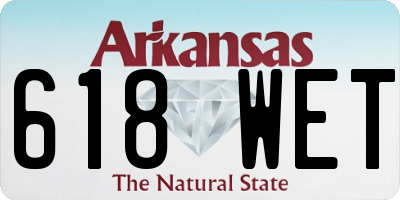 AR license plate 618WET