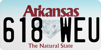 AR license plate 618WEU