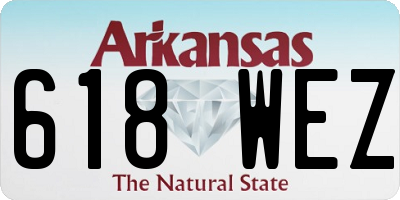 AR license plate 618WEZ