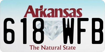 AR license plate 618WFB