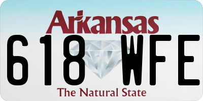 AR license plate 618WFE
