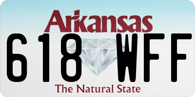 AR license plate 618WFF