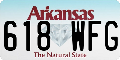 AR license plate 618WFG