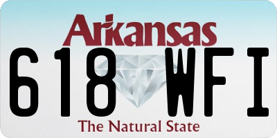 AR license plate 618WFI