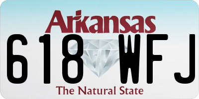 AR license plate 618WFJ