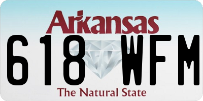 AR license plate 618WFM