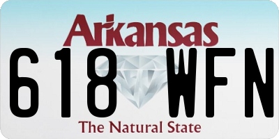 AR license plate 618WFN