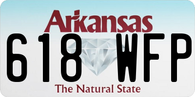 AR license plate 618WFP
