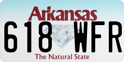AR license plate 618WFR
