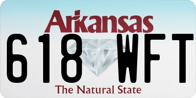 AR license plate 618WFT