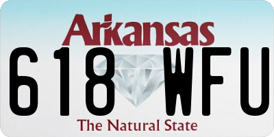 AR license plate 618WFU