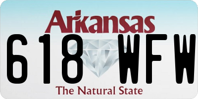 AR license plate 618WFW