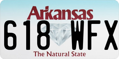 AR license plate 618WFX