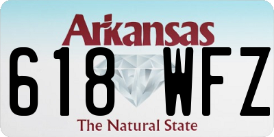 AR license plate 618WFZ