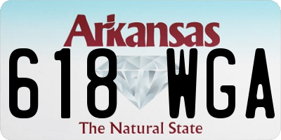 AR license plate 618WGA
